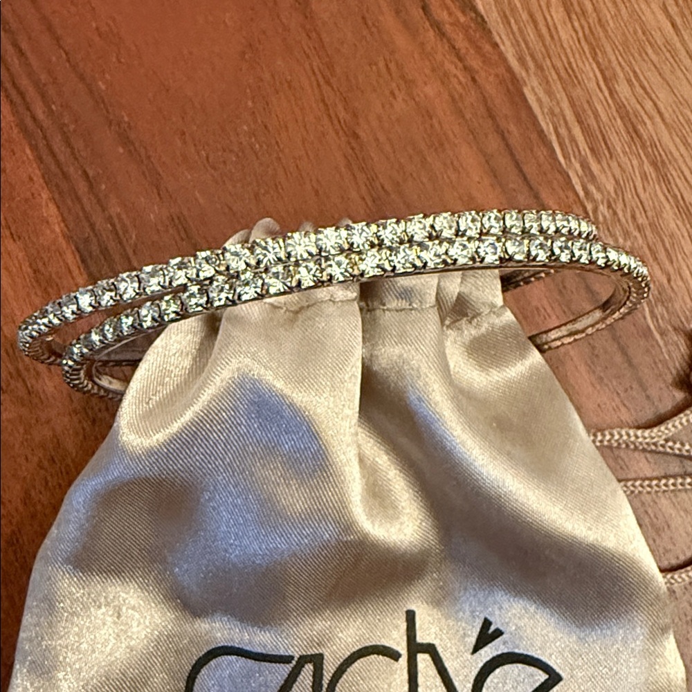 Cache Sparkling Silver Bangles - image 4